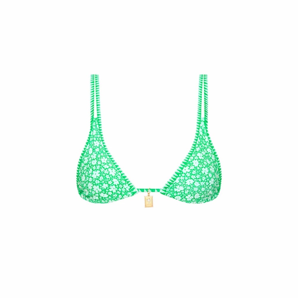 Top - Kulani Kinis Twin Strap Bralette Bikini Top - Tequila Spritz New W/Tags!…